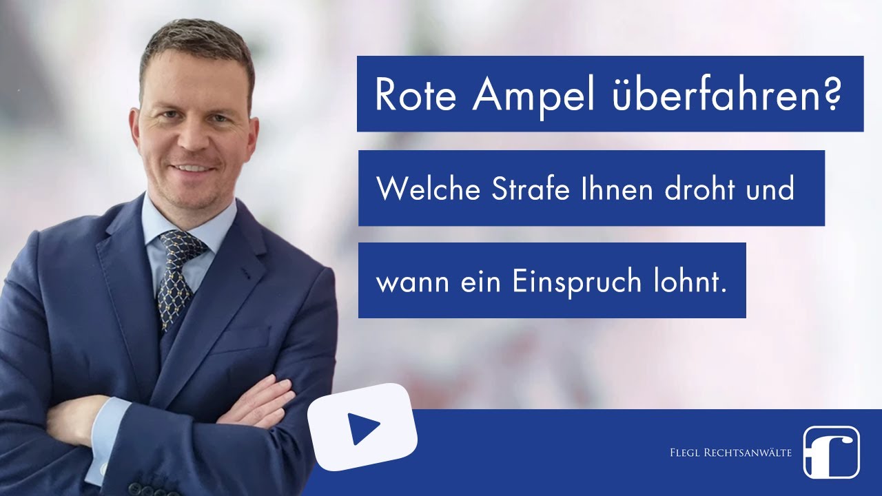 Rote Ampel überfahren | Lohnt ein Einspruch? | Bundesweite Hilfe vom Bußgeldanwalt