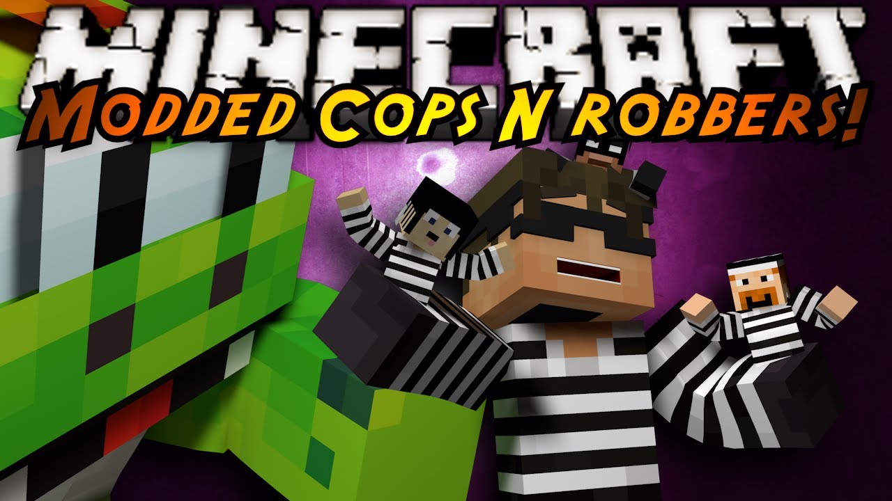 Minecraft Mini-Game : MODDED COPS N ROBBERS! GULLIVERS!