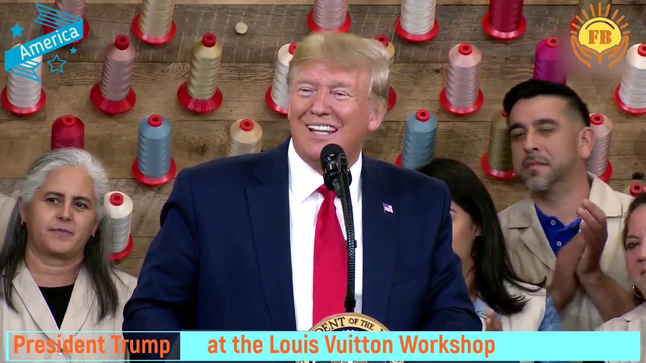 - President Trump Participates in a Ribbon Cutting Ceremony at the Louis Vuitton Workshop -