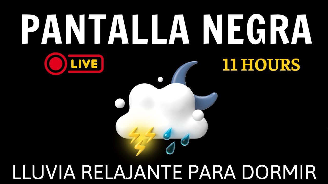 Lluvia Relajante para Dormir Profundamente | Truenos Suaves y Tranquilos