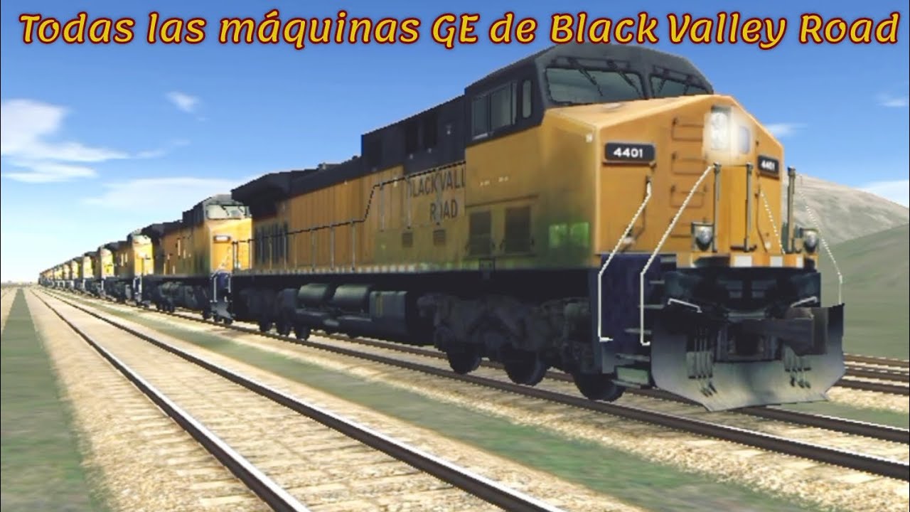 Train And Rail Yard Simulador, ¡Estas son Todas las Máquinas de GE de Black Valley Road! 🚂🚂.
