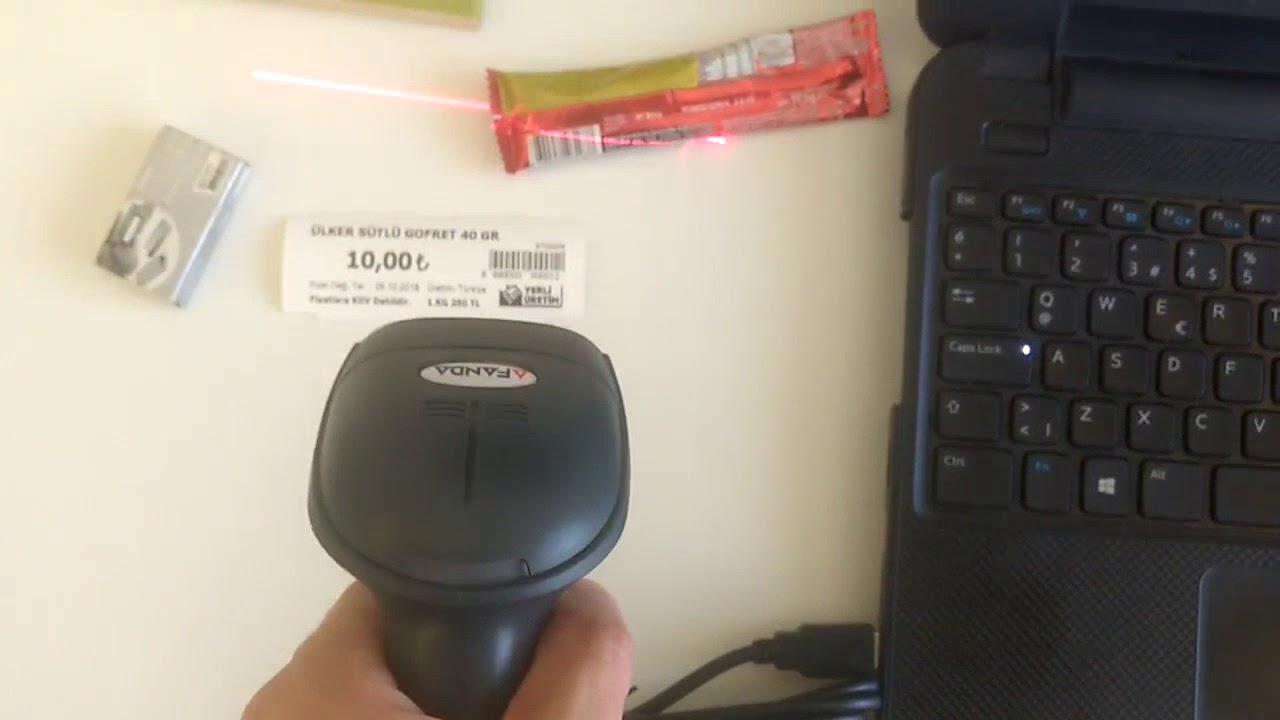 AFANDA XB 2055 KABLOLU LAZER USB BARKOD OKUYUCU