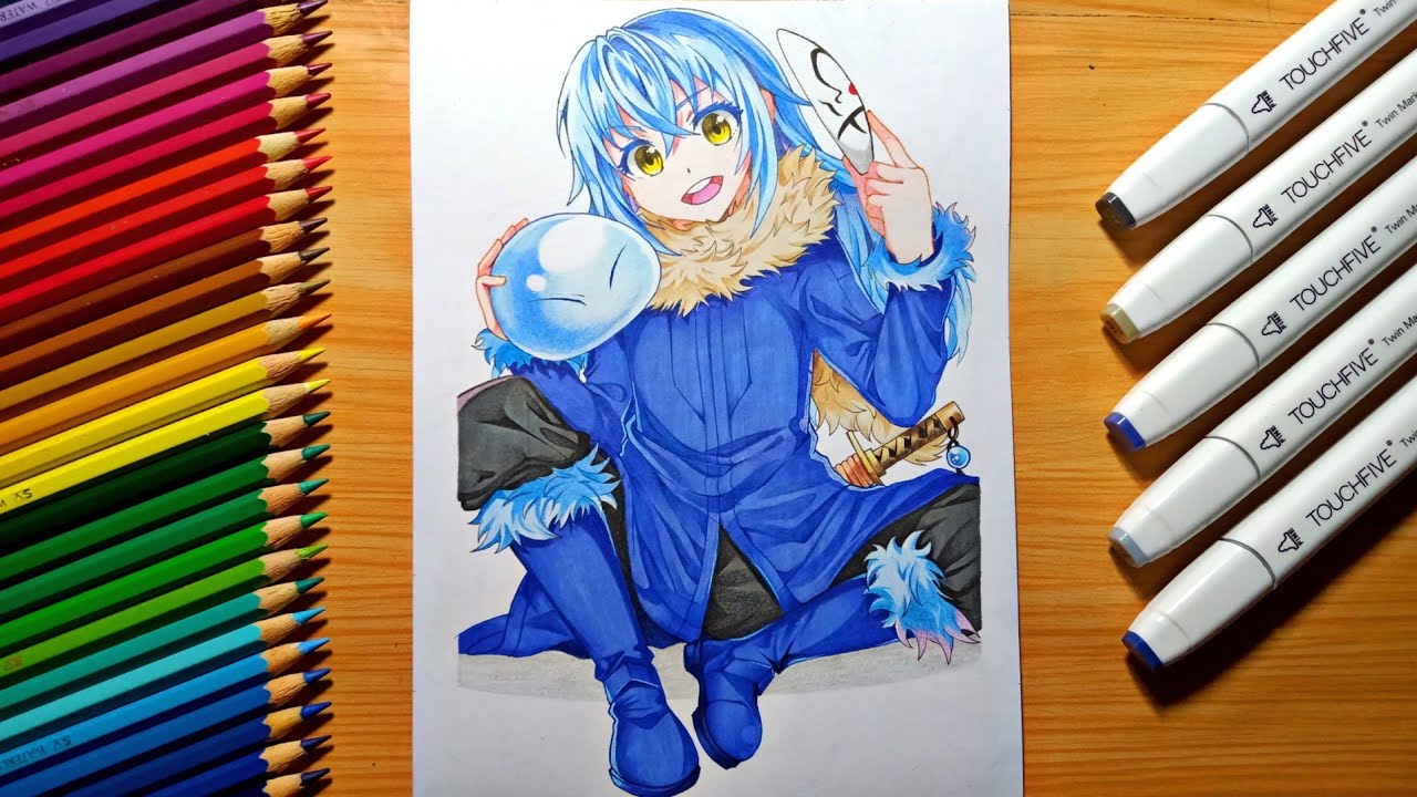 drawing Rimuru Tempest - [ Tensei shitara slime datta ken ]
