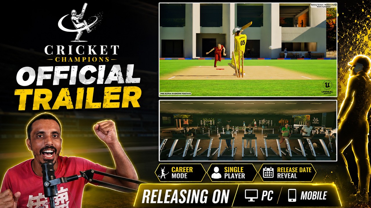 FINALLY a new game with Career Mode | Mobile + PC release | Cricket champions game trailer Pre alpha