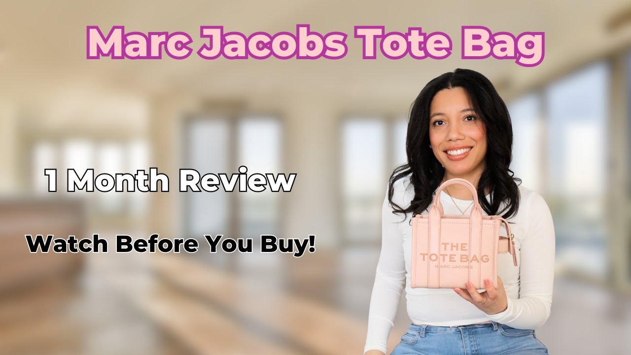 Marc Jacobs Tote Bag 1 Month Review | what fits inside | mod shots | wear and tear