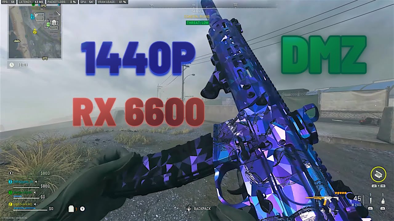 CALL OF DUTY DMZ (ACHIKA ISLAND) RX 6600 1440P