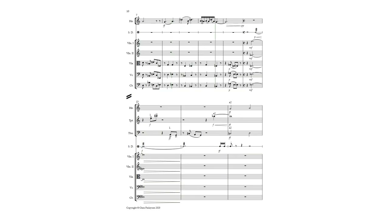 5 pieces for Orchestra, Op.1c (1991)