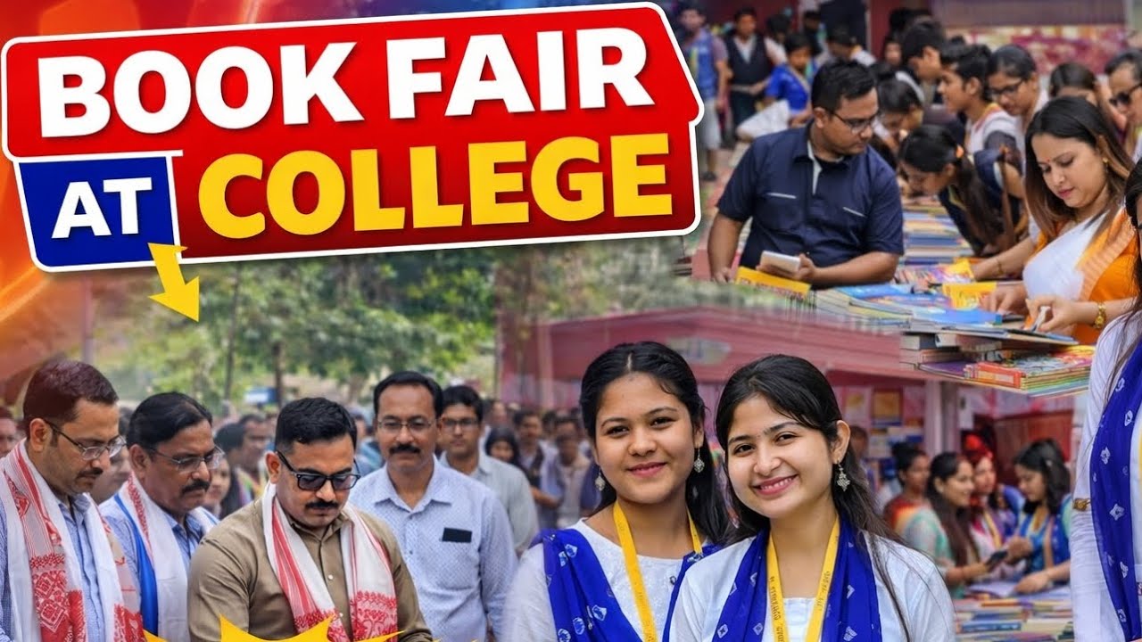 Book Fair At Asom Sikshak Prasikshan Mahavidyalaya , at Jalukbari Guwahati #viralvideo #collegelife 