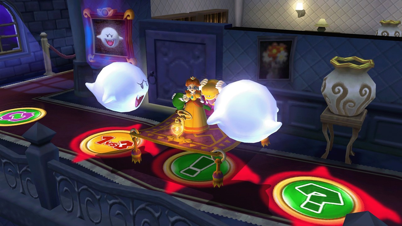 Mario Party 9 - Mario vs Luigi vs Daisy vs Wario - Boo's Horror Castle