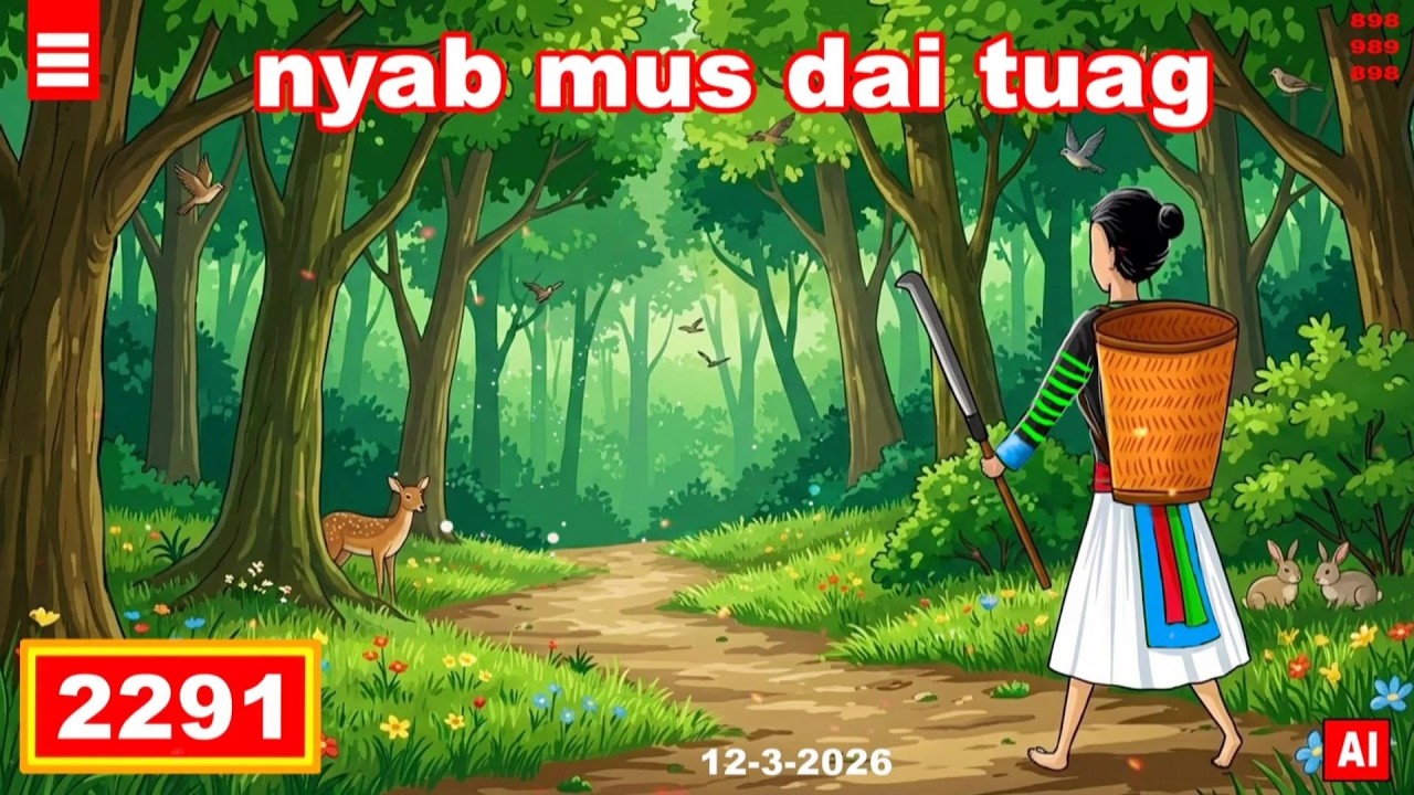 dab hais hmoob - 2291 -12-3-2026 nyab mus dai tua...? สะใภ้ไปป่า, went to the forest.