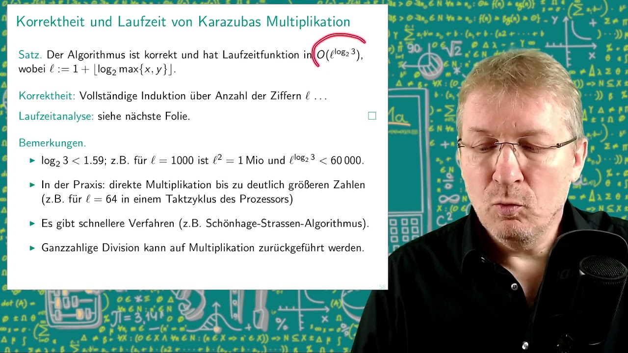 03.04 Korrektheit und Laufzeit von Karazubas Multiplikation | CoMa I
