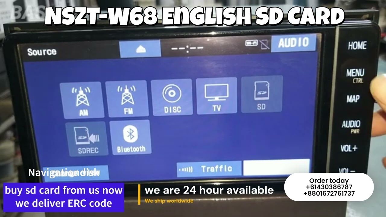 Toyota NSZT-W68T ENGLISH VERSION from Japan Language | BUY SD CARD HERE ONLINE