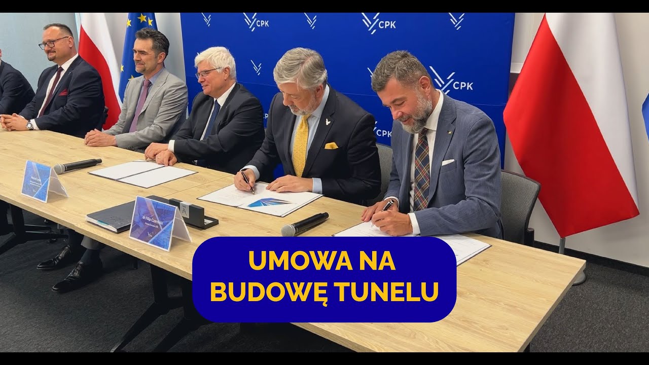 CPK podpisał umowę na budowę tunelu pod Łodzią