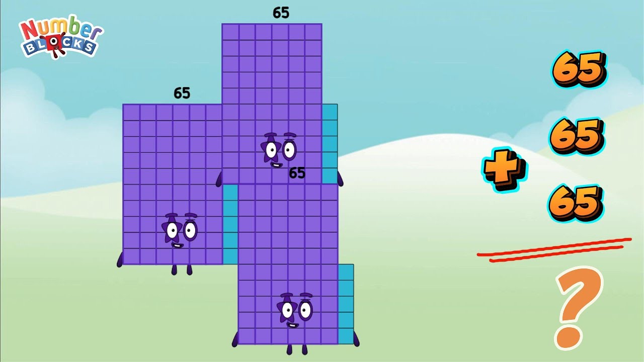 NUMBERBLOCKS ADDING THREE SAME ODD NUMBERS | REPEATED ADDITION | LEARN TO COUNT | @ColorArt_id