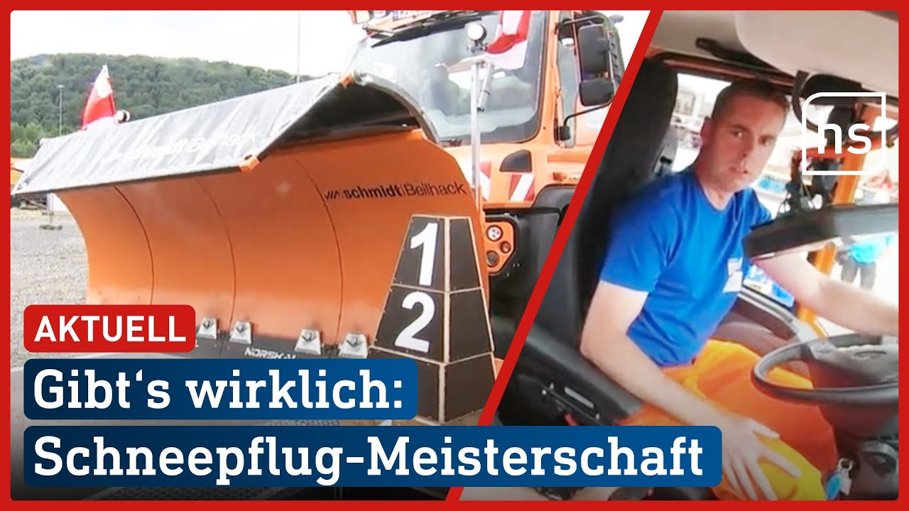 Schneepflug-Parcours: Wir fahren bei den Hessen-Meistern mit | hessenschau