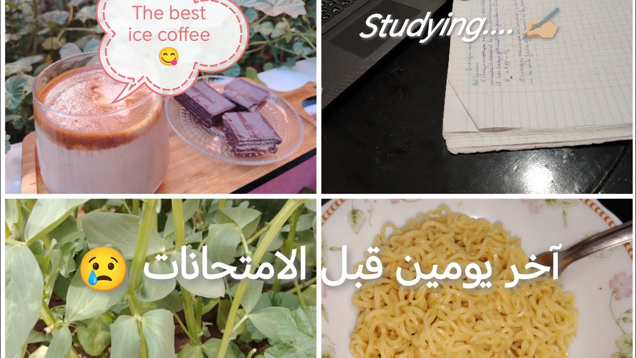 Vlog: last two days before exams | كيف قضيت آخر يومين قبل الامتحانات🔥😉