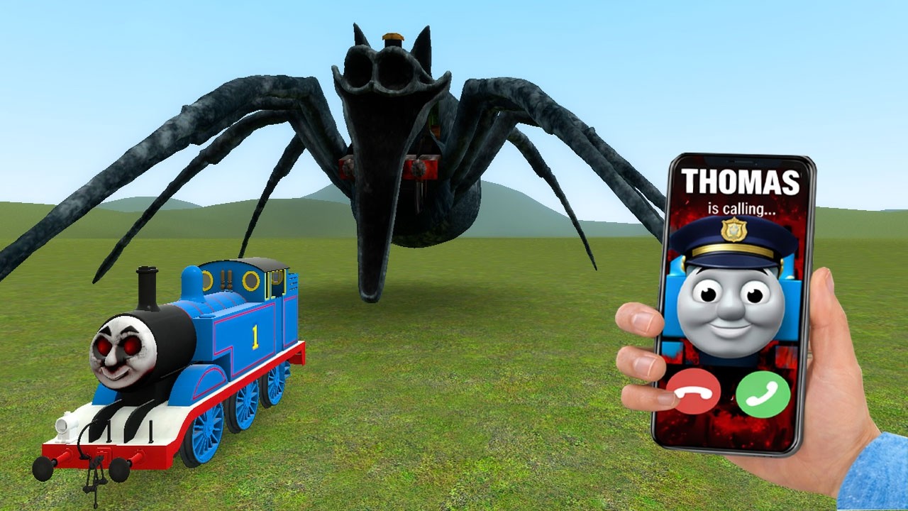 BUILDING A THOMAS TRAIN CHASED BY CURSED THOMAS AND FRIENDS in Garry's Mod!