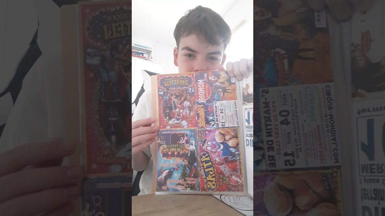 Partie 2 je montre ma collection de flyer de cirque 🎪