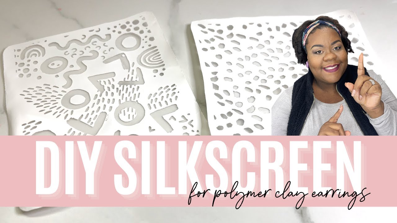 HOW TO Make SILK SCREENS for POLYMER CLAY EARRINGS | DIY CLAY EARRINGS | Olivia Heyward