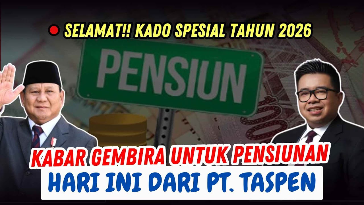 🔴KABAR GEMBIRA UNTUK SEMUA PENSIUNAN DARI PT. TASPEN HARI INI, MULAI 1 JANUARI 2026, CEK SEGERA!!!
