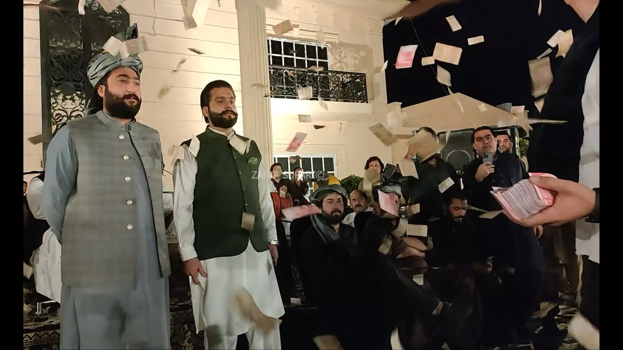 GRAND WEDDING ZAFAR SUPARI BROTHER 2nd show.shah farooq live.attan.paison ke barish