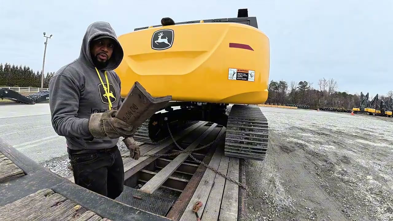 CRST RGN HEAVY HAUL➕76k lbs John Deere 350P excavator 🔥➕Heaviest load EVER sitting at 116k lbs GVW‼️