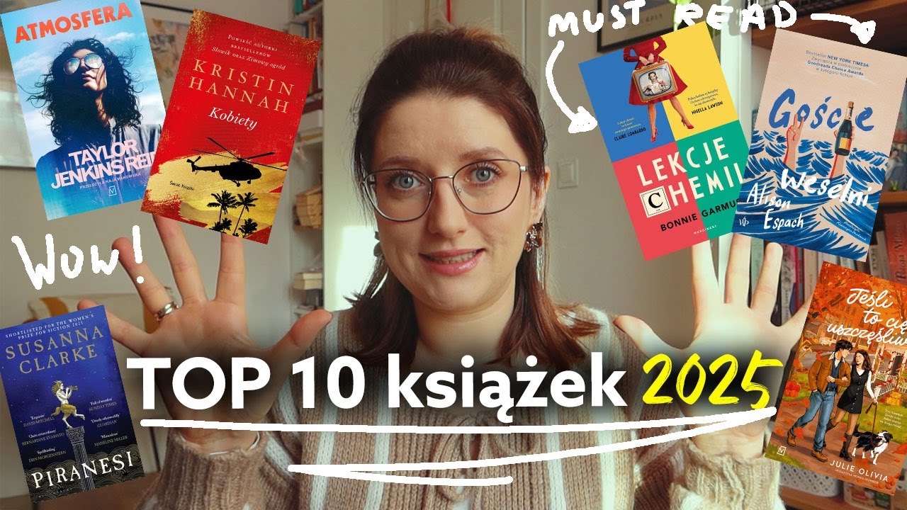 TOP 10 KSIĄŻEK 2025 📚 | Najlepsze książki roku, które MUSISZ przeczytać! Aniko Vlog