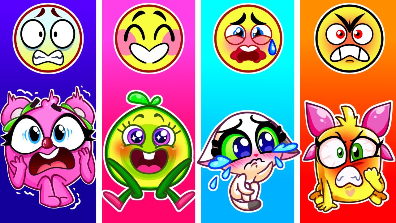 Baby's Feelings and Emotions 😊 Funny Kids Songs 🤩❤️😎 And Nursery Rhymes