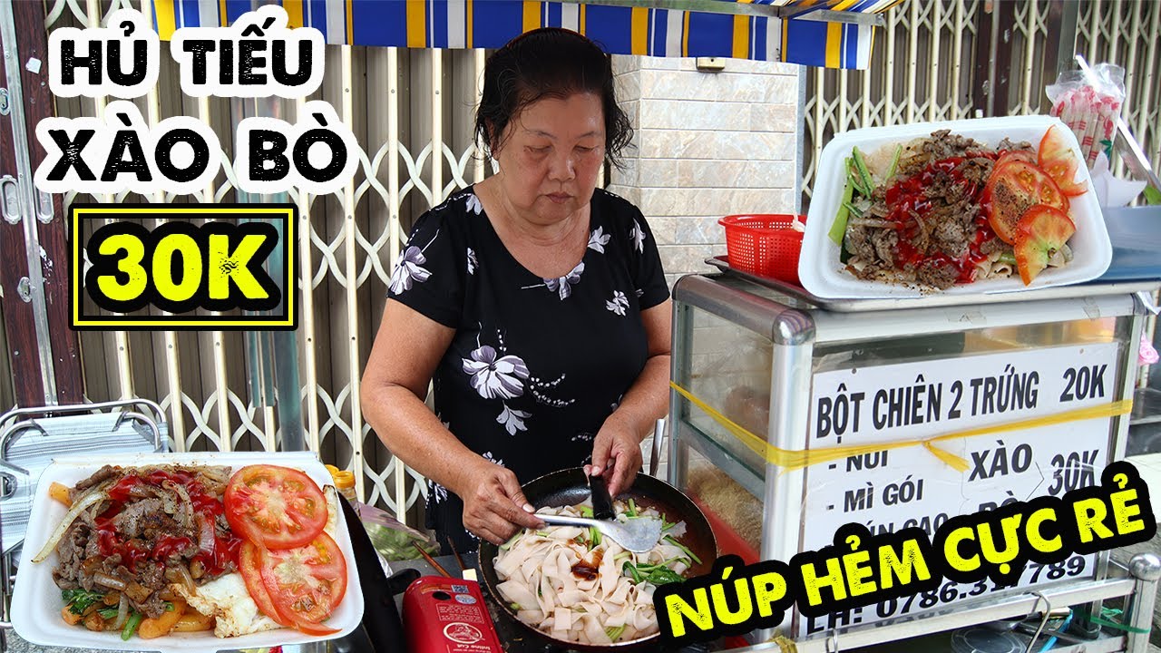 Phát Hiện Xe HỦ TIẾU XÀO BÒ 30K Núp Hẻm Ở Q10 Vừa Ngon Vừa Rẻ Nhưng Ít Ai Biết