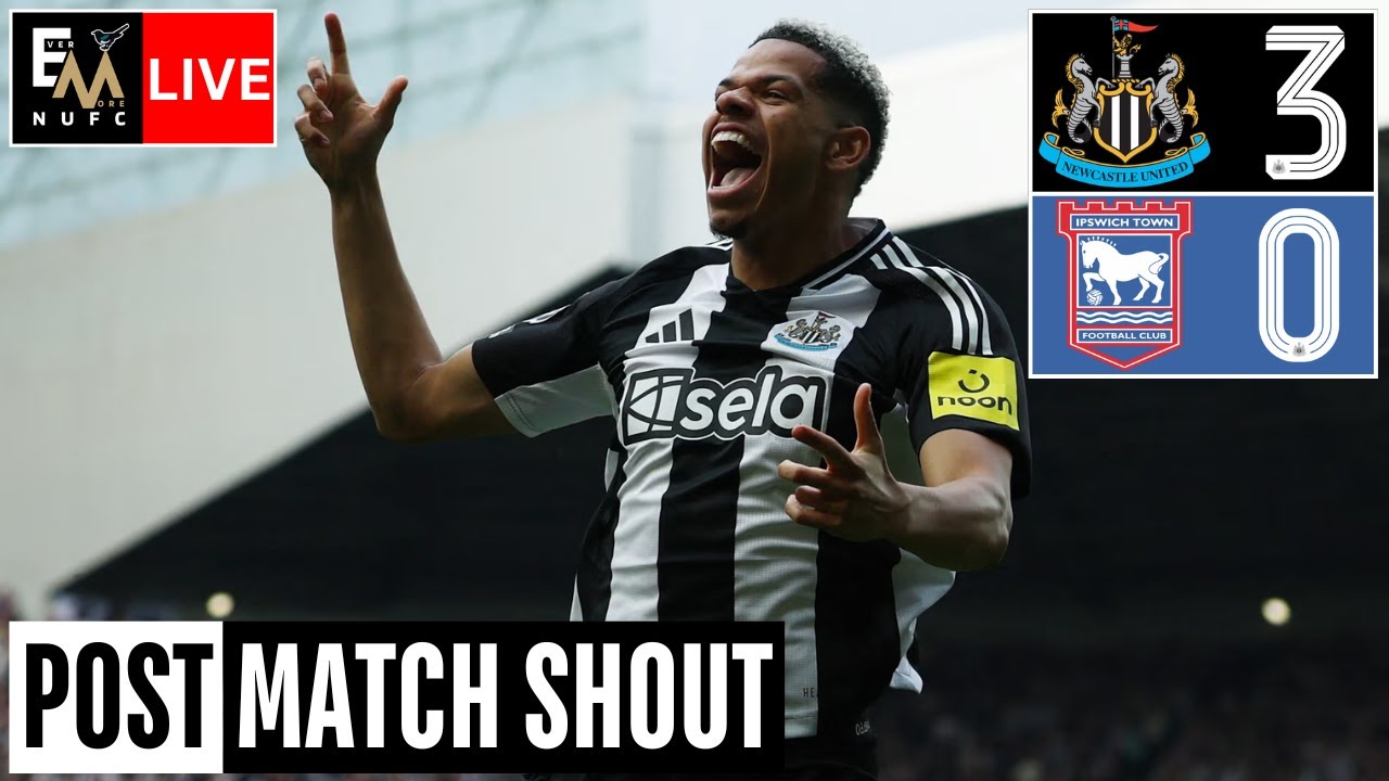 BACK TO BUSINESS | Newcastle United 3-0 Ipswich Town | NUFC LIVE PREMIER LEAGUE MATCH REACTION