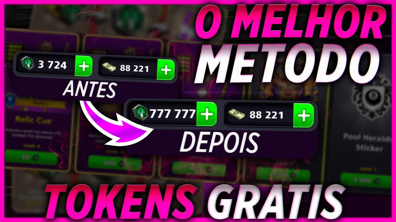 COMO HACKEAR O NOVO EVENTO E GANHAR MUITOS TOKENS DE GRA&Ccedil;A  - 8 Ball Pool