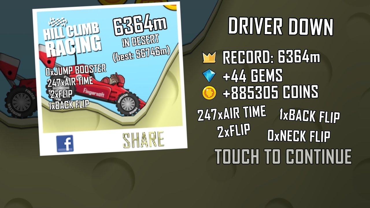 I made a new record in desert with race car 6364m