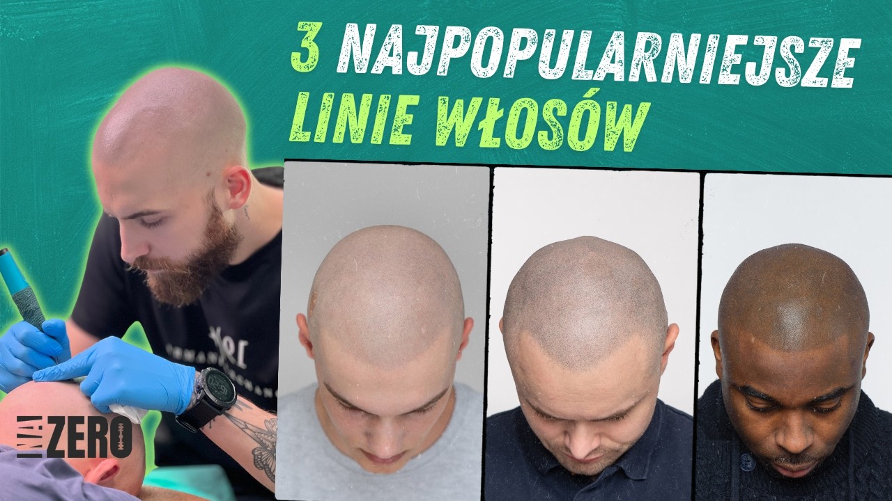 3 Najpopularniejsze linie włosów przy mikropigmentacji skóry głowy