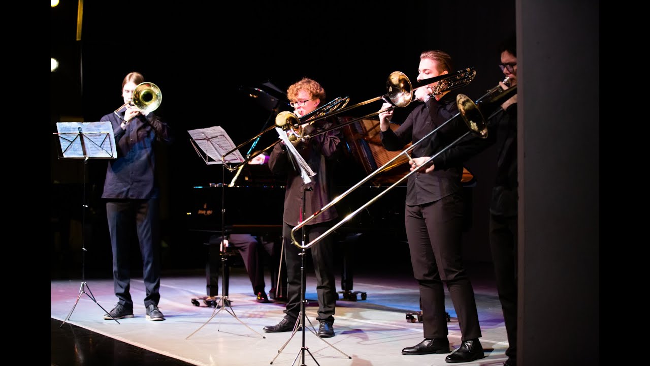 F. David Concertino for trombone quartet