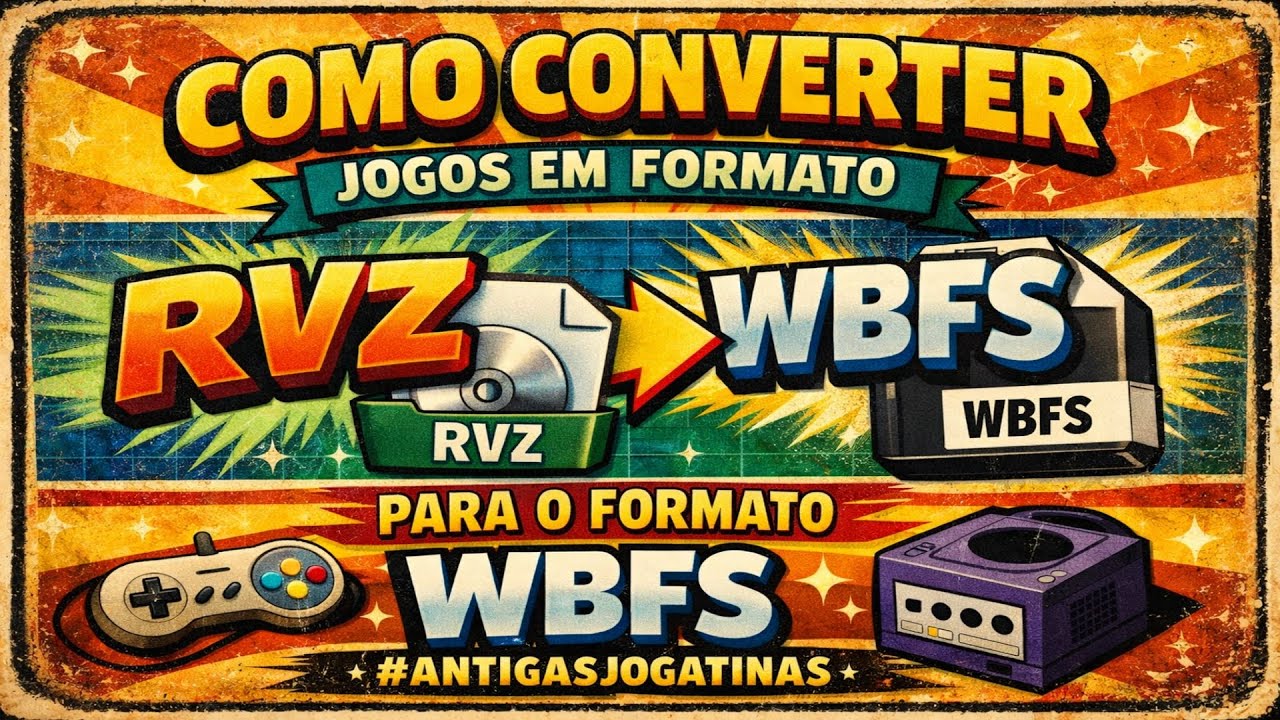 [TUTORIAL] - COMO CONVERTER JOGOS EM FORMATO RVZ PARA O FORMATO WBFS. #antigasjogatinas
