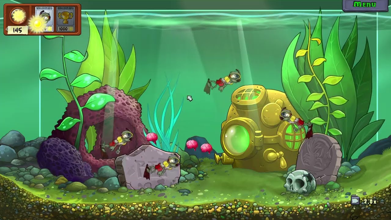 AKWARIUM ZOMBIE!!! PLANTS VS ZOMBIES REPLANTED Odcinek 11