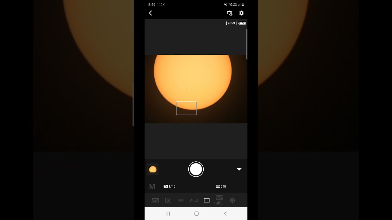 The Sun through a Celestron 6" Evolution Telescope