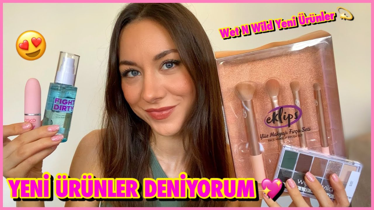 YENİ ÜRÜNLER DENİYORUM 💖 WET N WILD'IN YENİ MAKYAJ SPREYİNİ DENEDİM 😍 | MEZUNİYET MAKYAJI 2 ✨