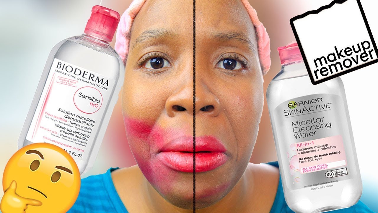 I tried Bioderma Micellar Water Sensibio H2o vs Garnier Skin Active Micellar Water! Skincare DUPES!