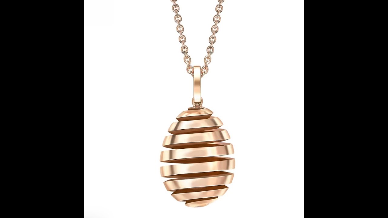 Fabergé Spiral Egg Pendant Design in Rhino & Matrix | Advanced Jewelry Modeling Tutorial