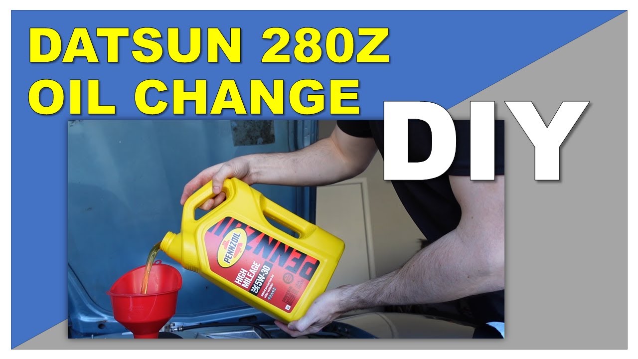 DIY DATSUN 280Z OIL CHANGE|How to change your oil in a classic car. What oil to buy? Pennzoil 5w-30