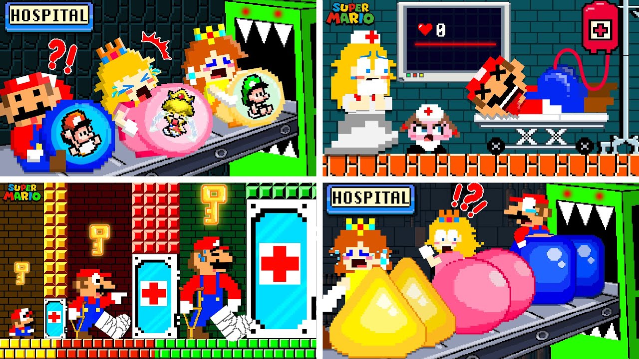 Mario's Hospital Maze Collection ( ALL ESPISODES HOSPITAL) | Game Animation