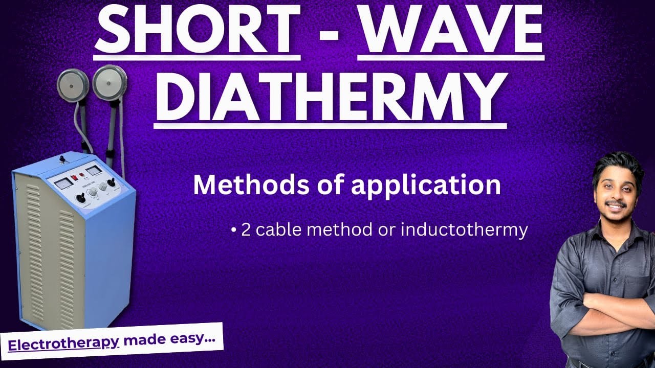 short wave diathermy part-6 | cable method or inductothermy | electrotherapy |