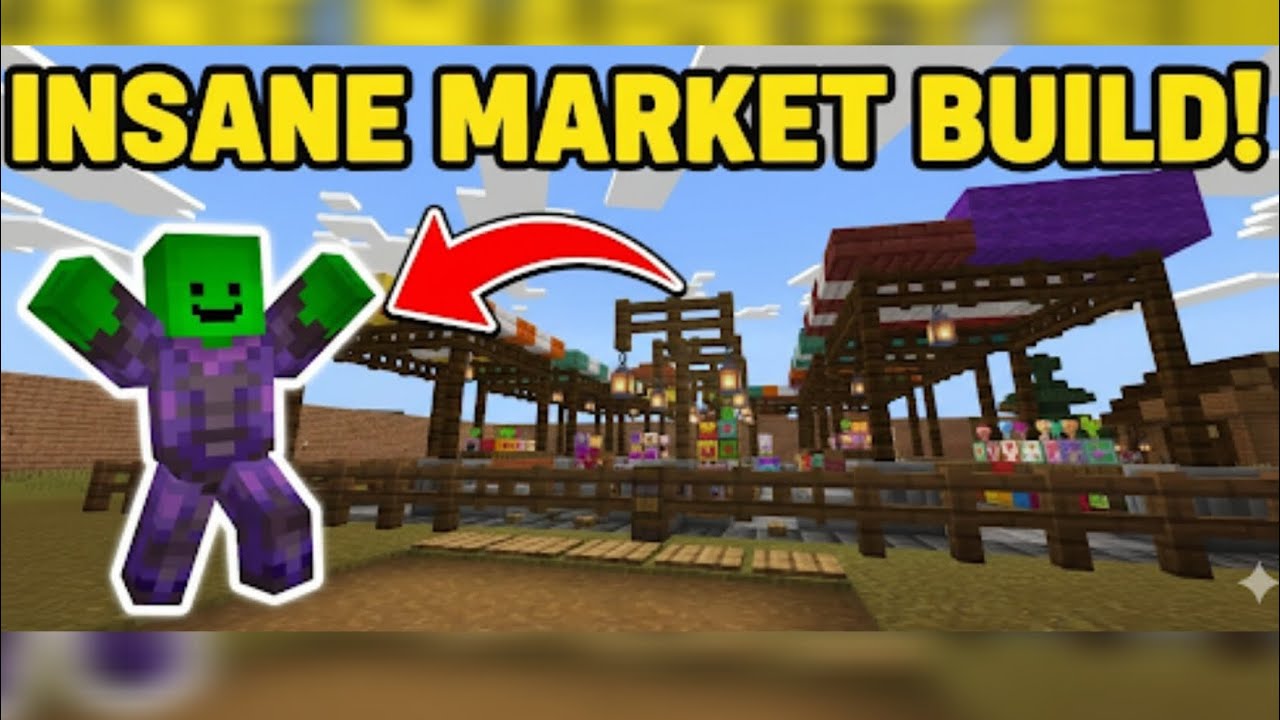 Survival Market Build That Looks INSANE! Minecraft Build