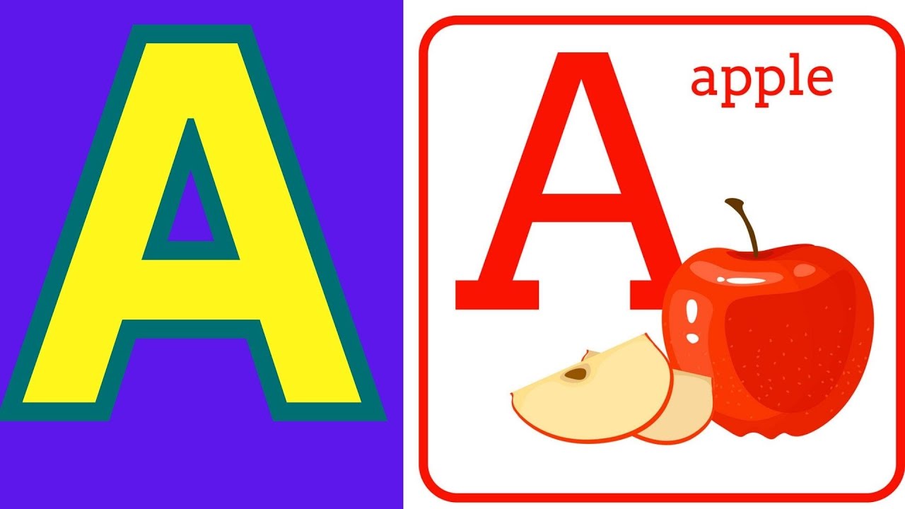 abc phonics /a for apple b for ball