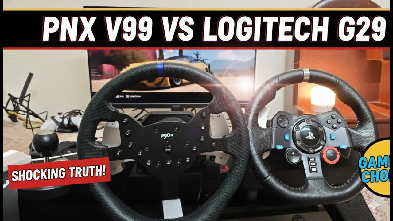 PXN V99 vs Logitech G29 : The ULTIMATE Budget Racing Wheel Comparison! Hindi