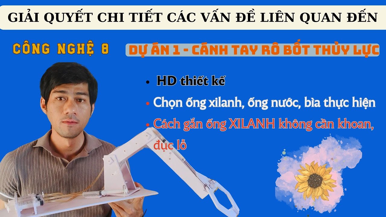 Công Nghệ 8: Giải Quyết Chi Tiết Các Vấn Đề Liên Quan Đến DỰ ÁN 1: Cánh Tay Rô Bốt Thủy Lực