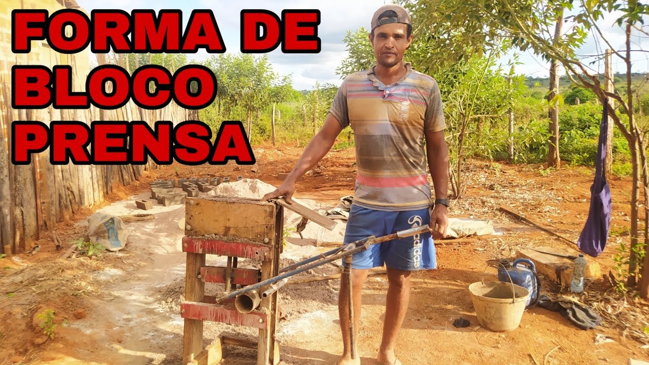 FORMA PRENSA DE FAZER BLOCO