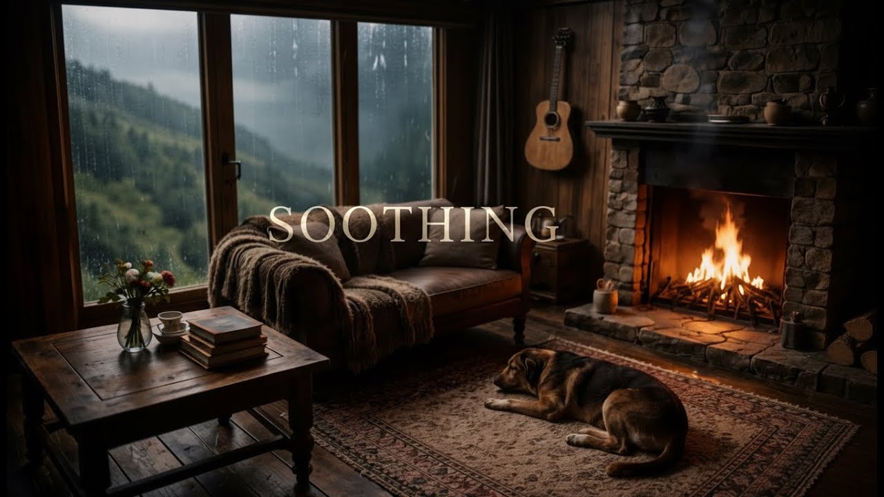 Rain Ambience with Acoustic Guitar for Mental Calm, Sleep & Stress Recovery