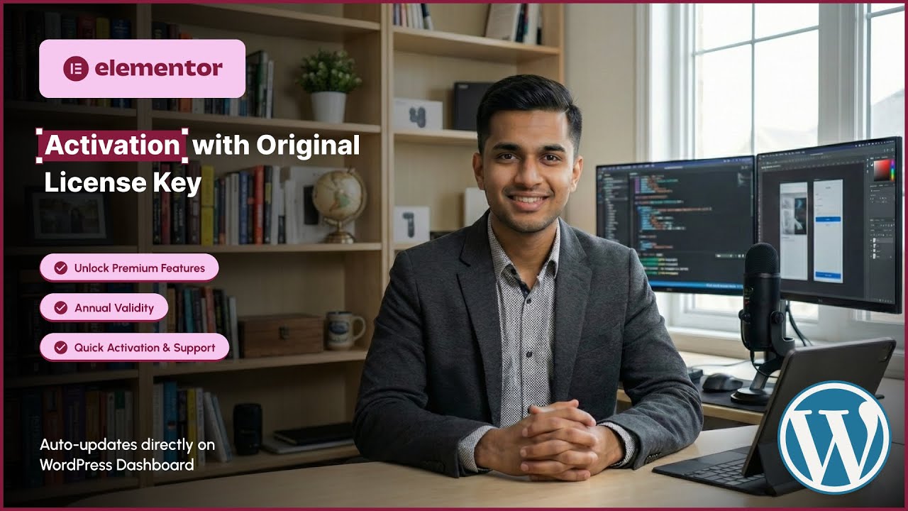 Elementor Pro - Activation with Original License Key | WordPress Plugin